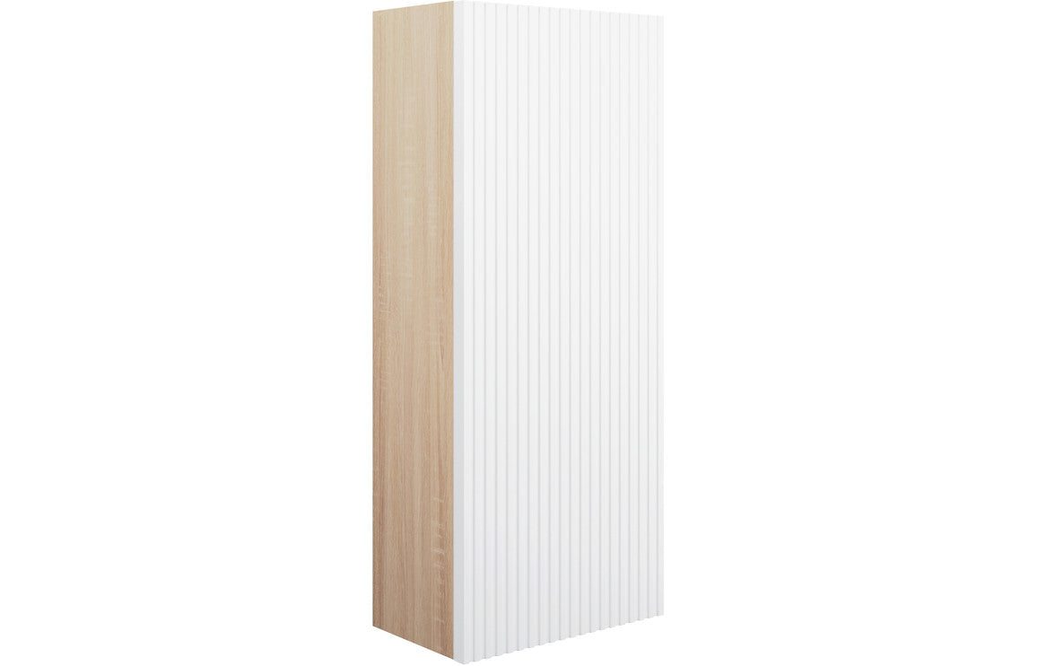 Texture 300mm 1 Door Wall Unit - Matt White