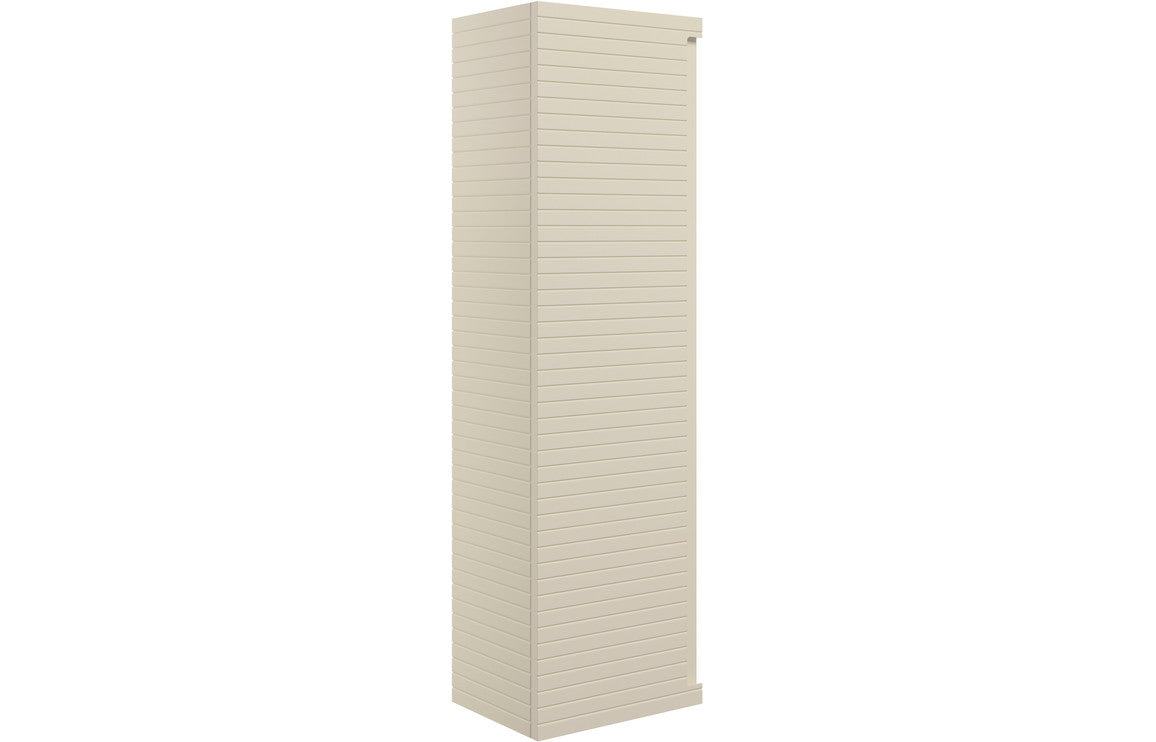 Align 350mm Wall Hung 1 Door Tall Unit - Matt Cotton