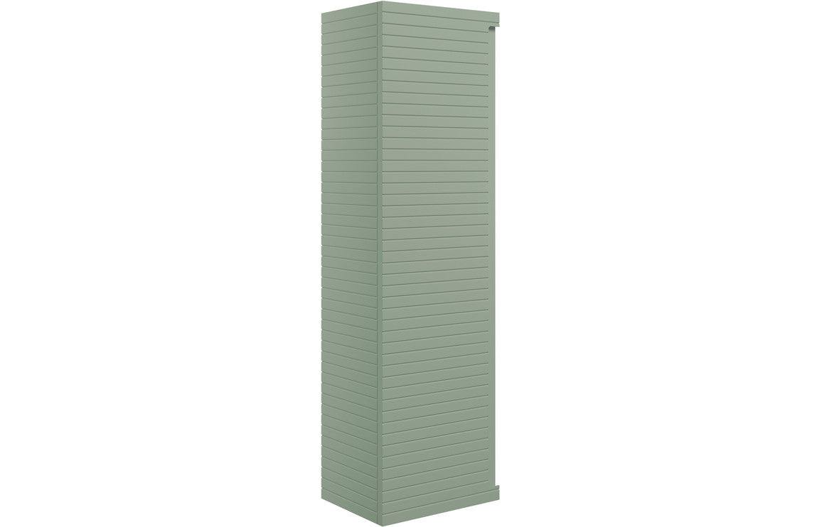 Align 350mm Wall Hung 1 Door Tall Unit - Matt Willow Green