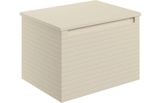 Align 600mm Wall Hung 1 Drawer Basin Unit & Worktop - Matt Cotton