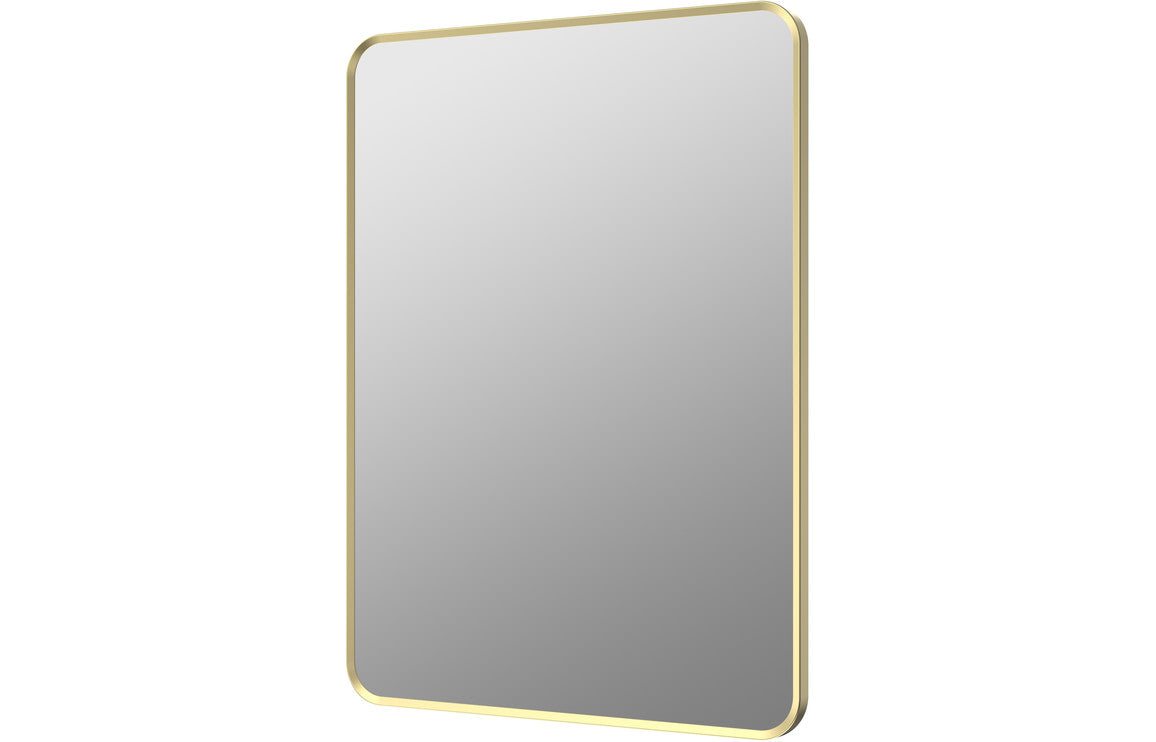 Kenji 600x800mm Rectangle Mirror - Brushed Brass