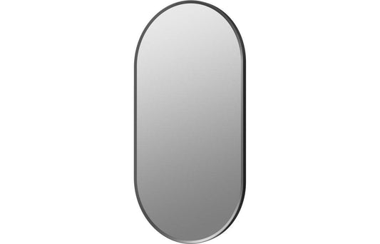 Kenji 800x400mm Oblong Mirror - Matt Black