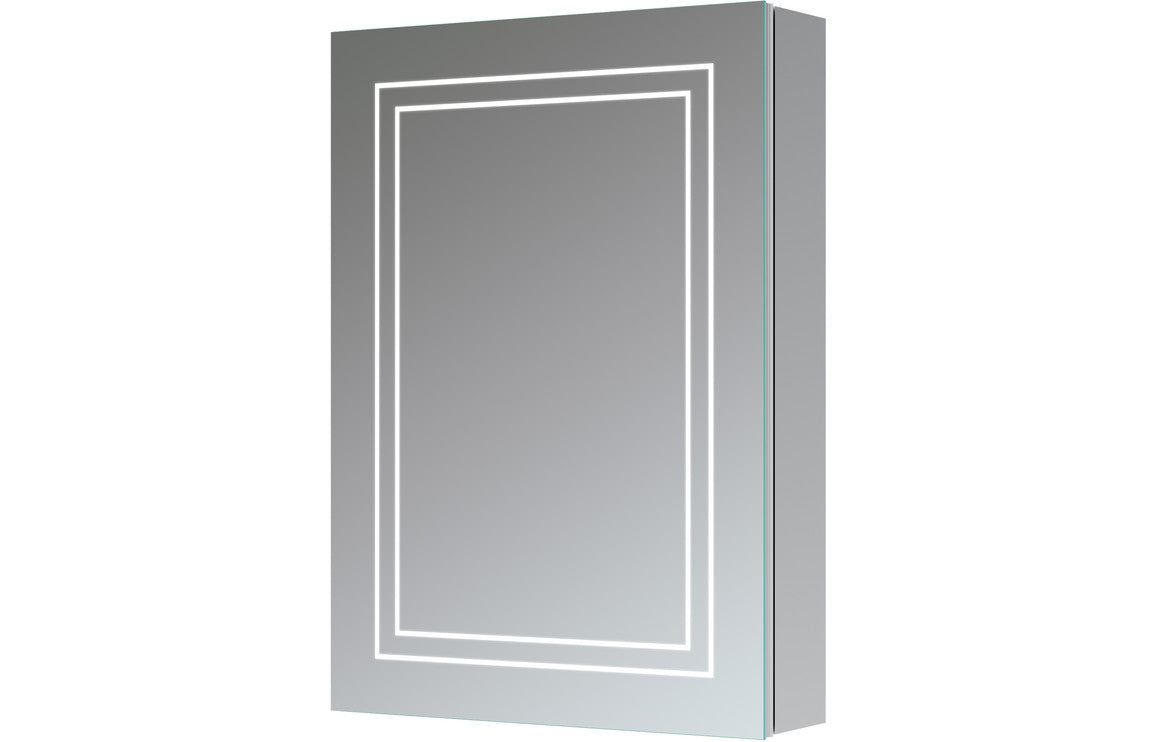 Suki 500mm 1 Door Front-Lit LED Mirror Cabinet