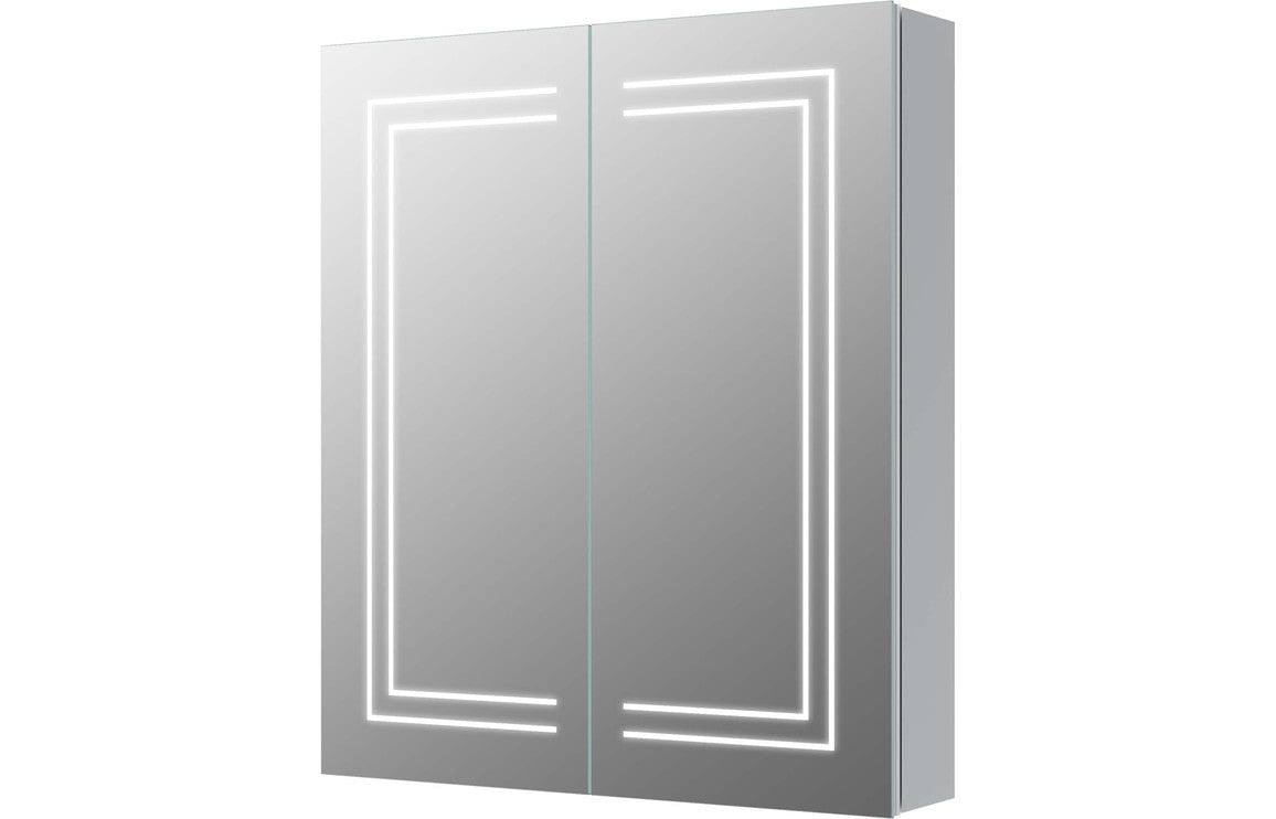 Suki 600mm 2 Door Front-Lit LED Mirror Cabinet