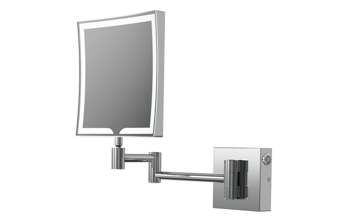 Hoshi Square LED Cosmetic Mirror - Chrome