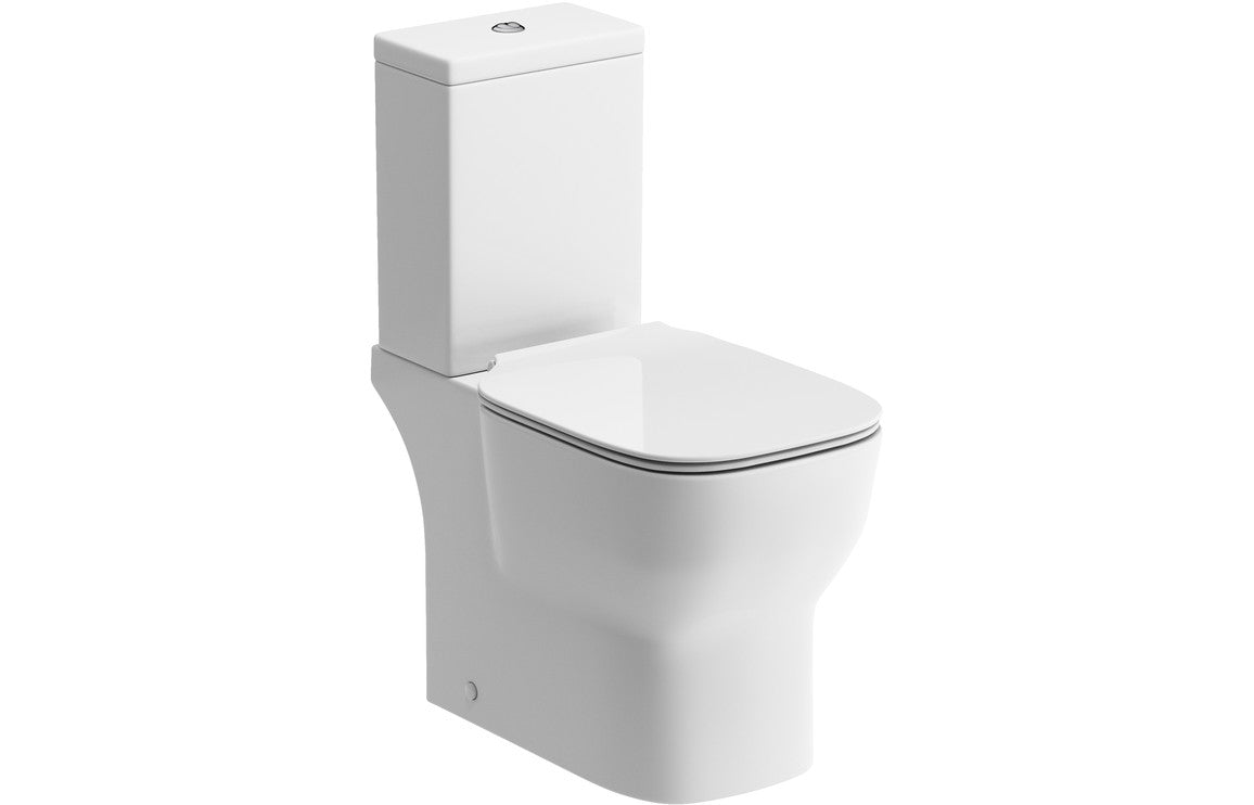 Senna Close Coupled Open Back WC & Soft Close Seat