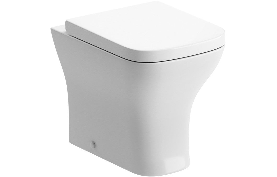 Cedarwood Back To Wall WC & Wrapover Soft Close Seat