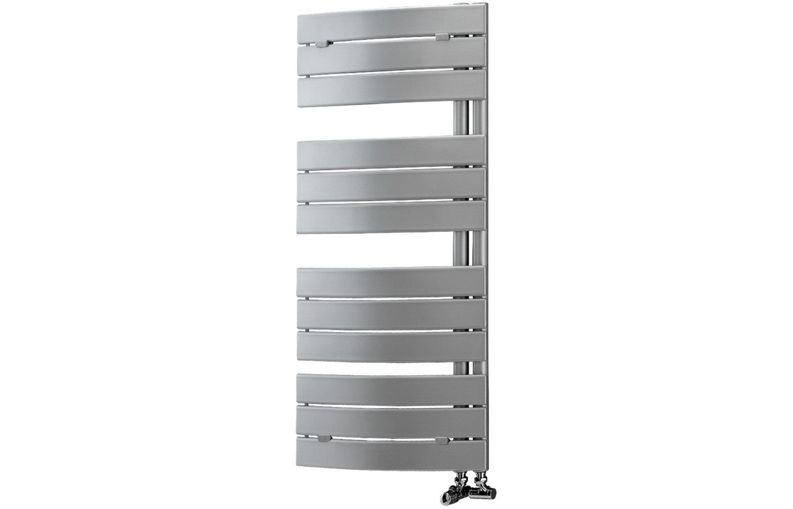 Quadrata Curved Panel Ladder Radiator (550x1080x49mm) - Chrome