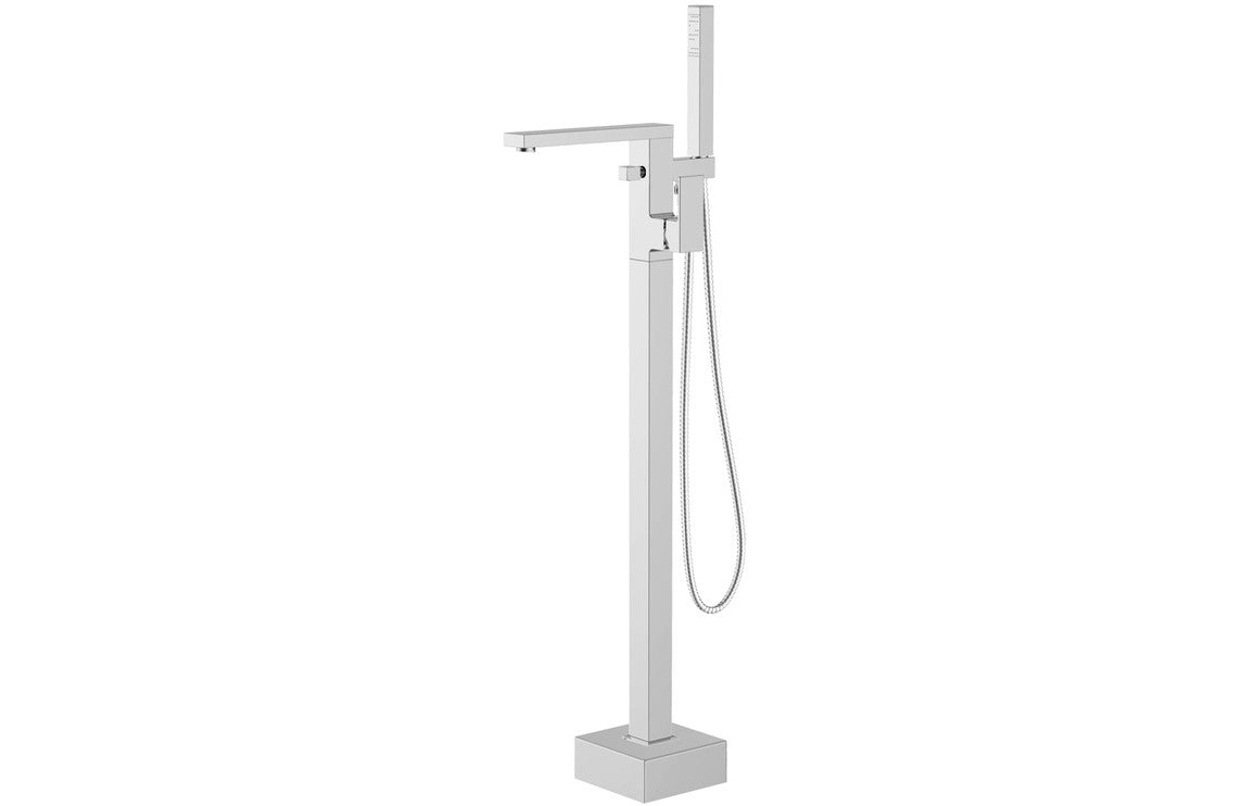 Zacara Floor Standing Bath/Shower Mixer - Chrome