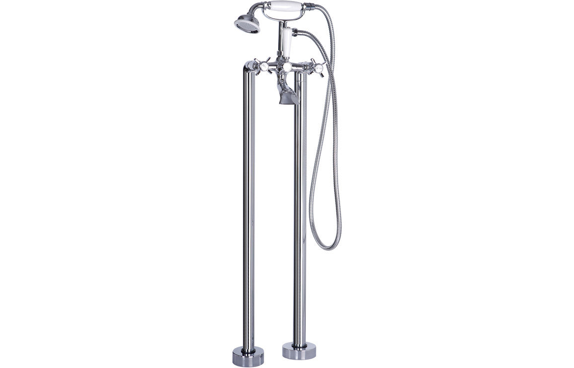 Bordon Floor Standing Bath/Shower Mixer - Chrome