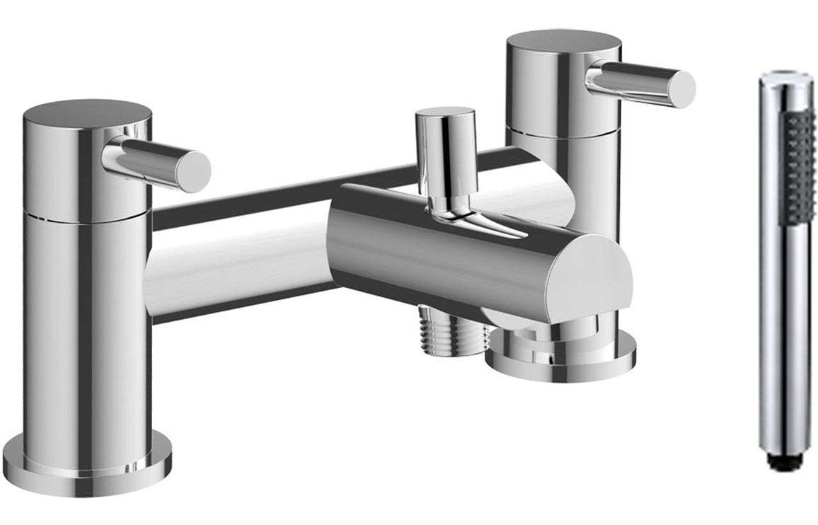 Liscia Bath/Shower Mixer & Bracket - Chrome