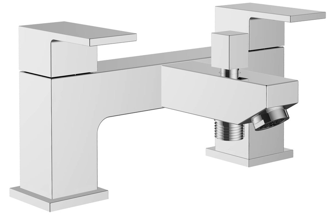 Ponza Bath/Shower Mixer & Bracket - Chrome