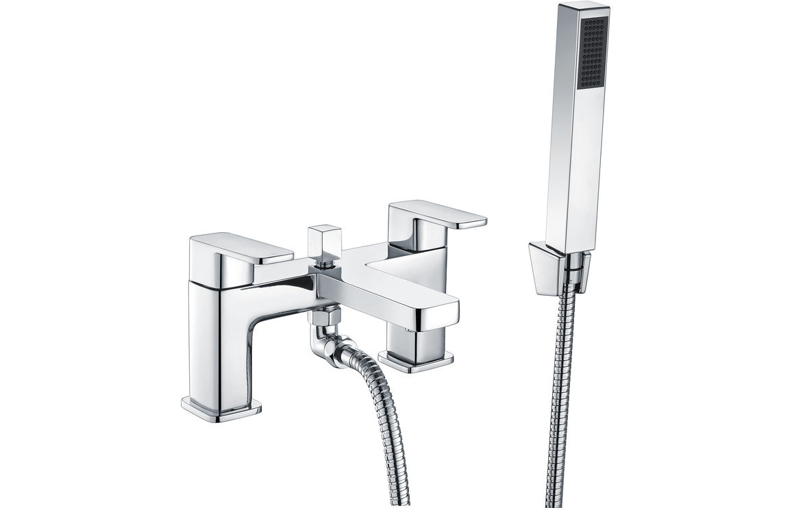 Adria Bath/Shower Mixer & Bracket - Chrome