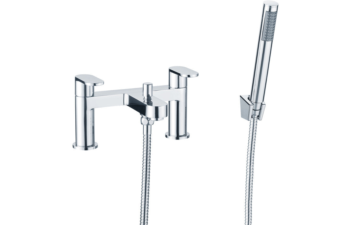 Santo Bath/Shower Mixer & Bracket - Chrome