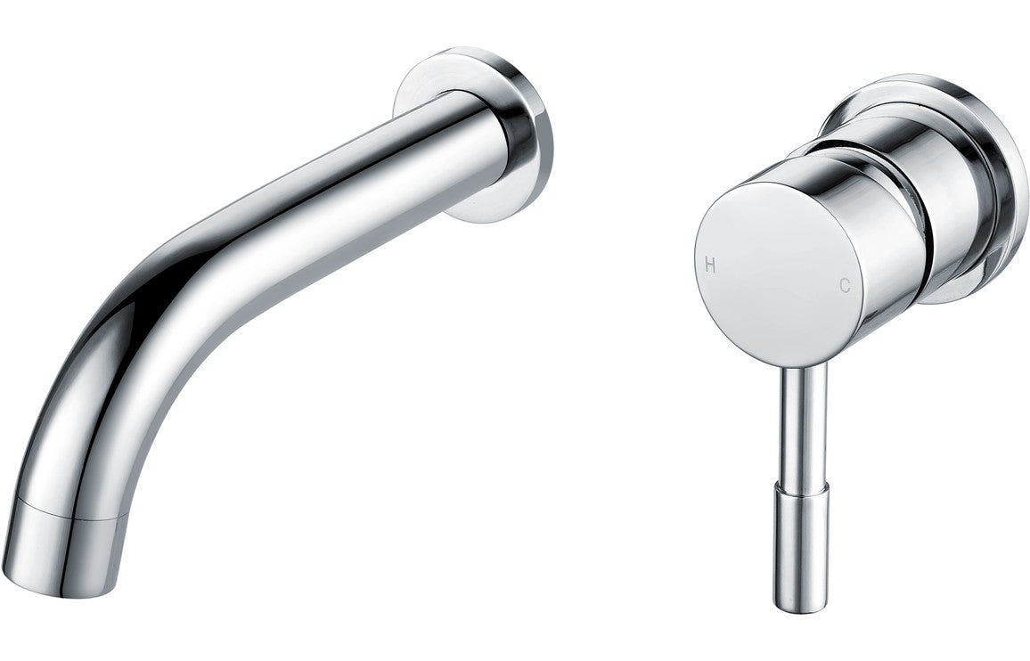 Sopra Wall Mounted Basin Mixer - Chrome