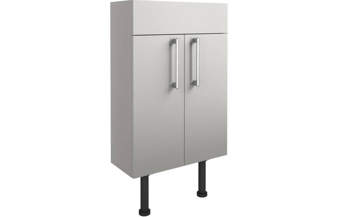 Alba 500mm Slim Basin Unit - Light Grey Gloss