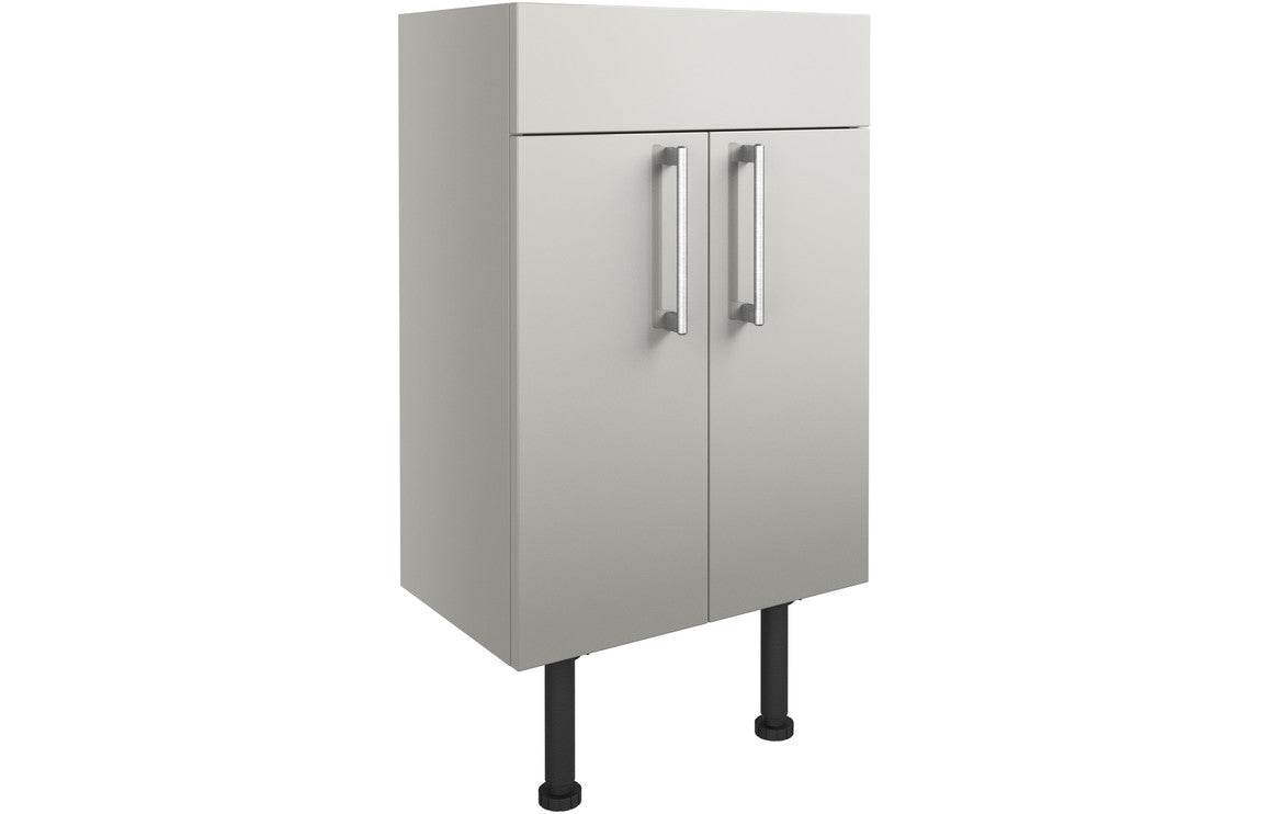 Alba 500mm Basin Unit - Light Grey Gloss