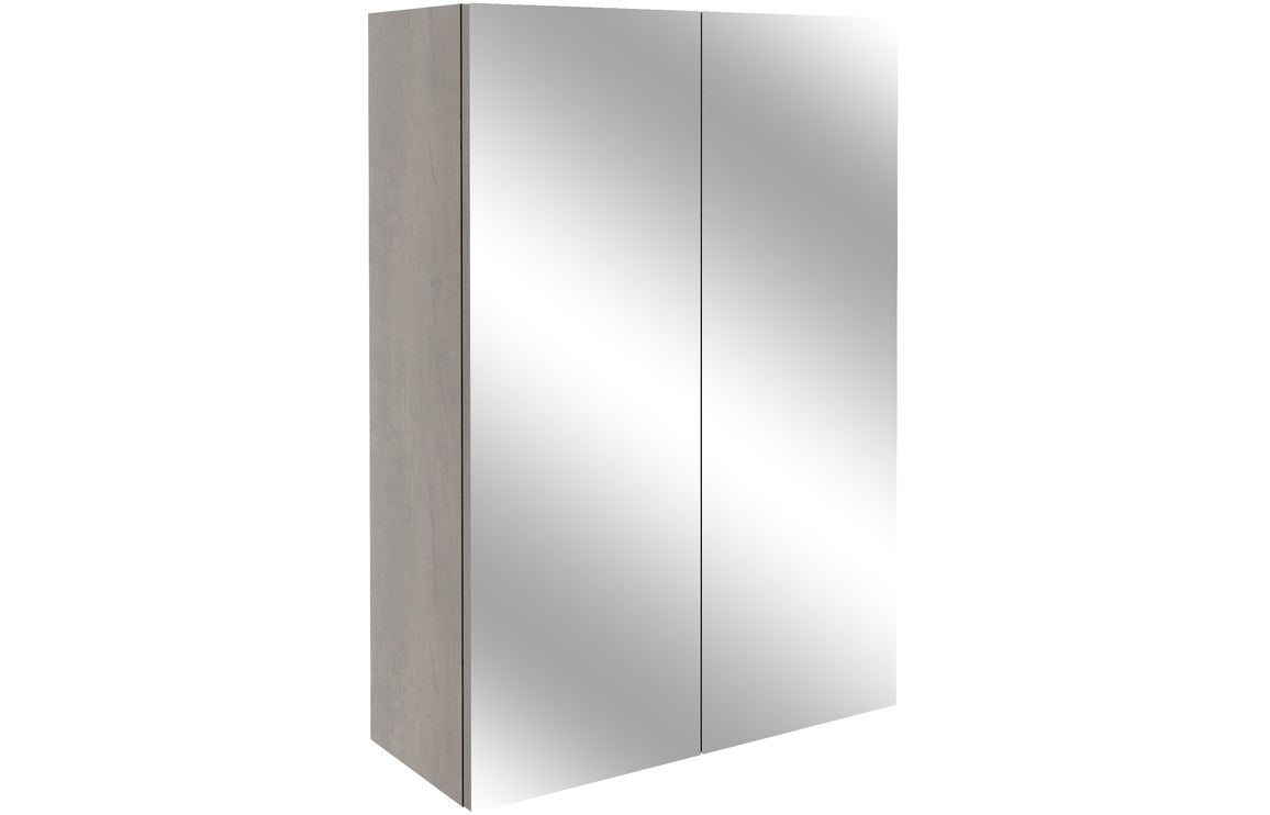 Alba 500mm Mirrored Unit - Nebraska Oak