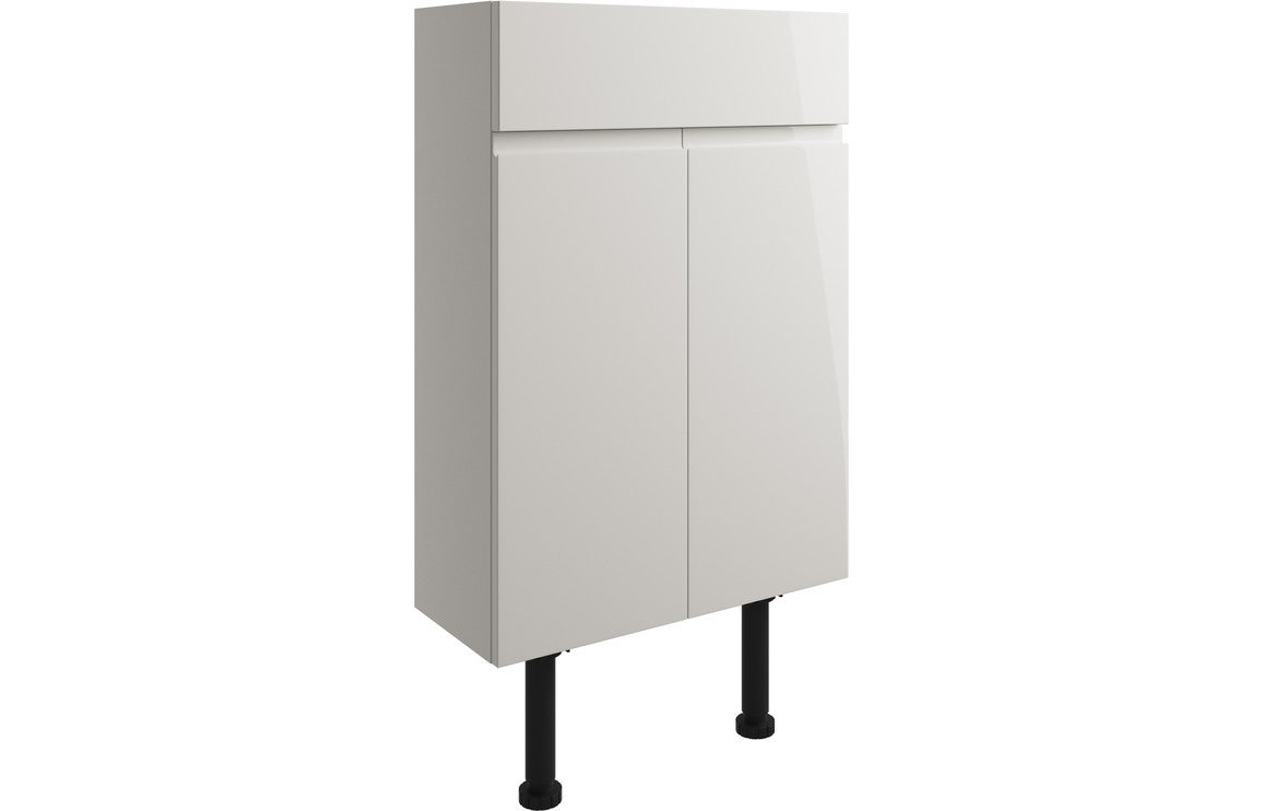 Valesso 500mm Slim Basin Unit - Pearl Grey Gloss