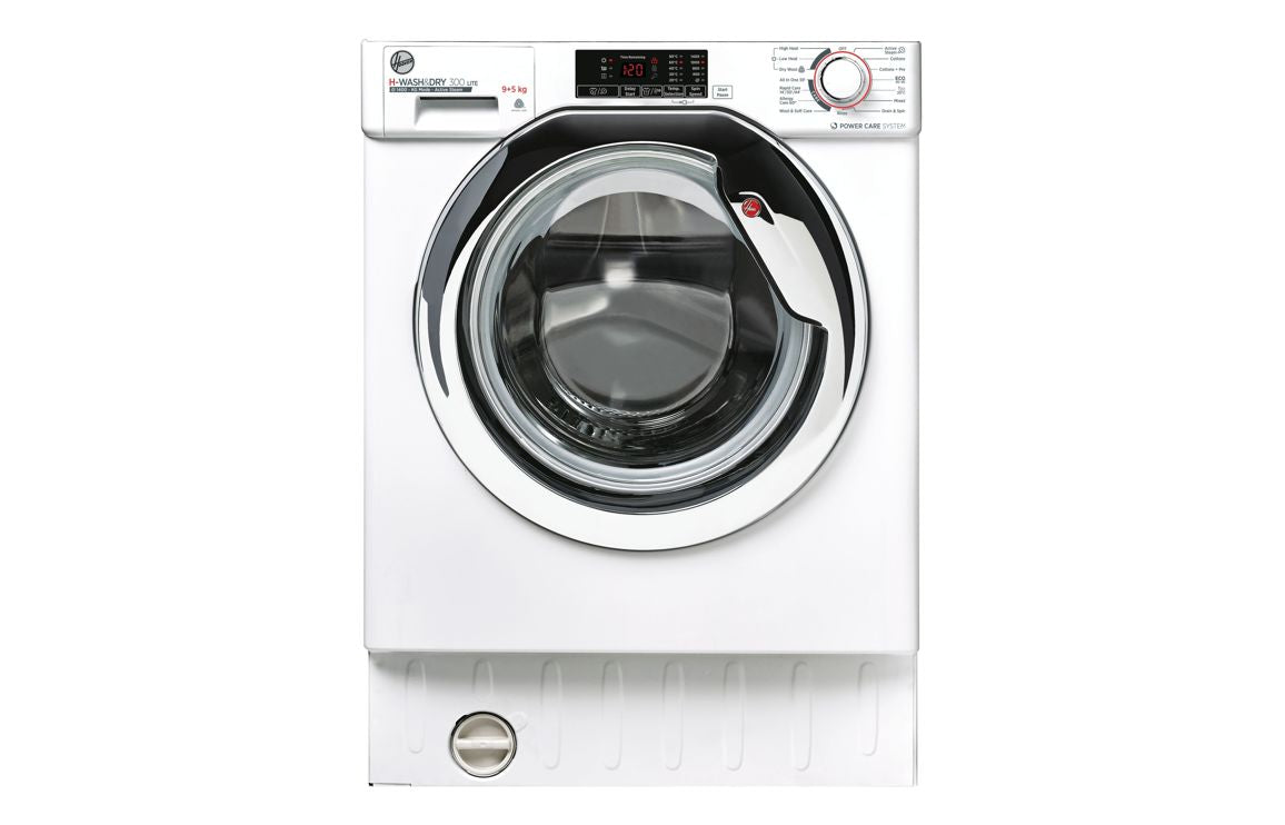 Hoover H500 HBDS495D1ACE/1-80 B/I 1400rpm 9/5kg Washer Dryer - White w/Chrome Door