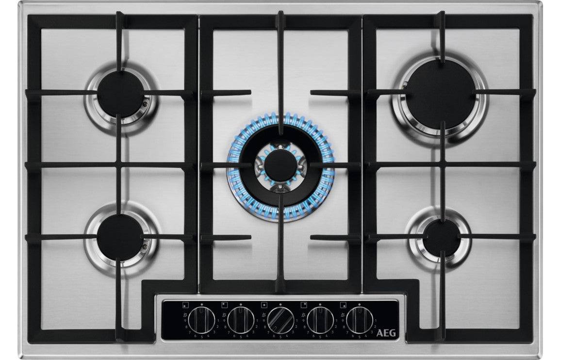 AEG HGB75420YM 75cm Gas Hob - St/Steel