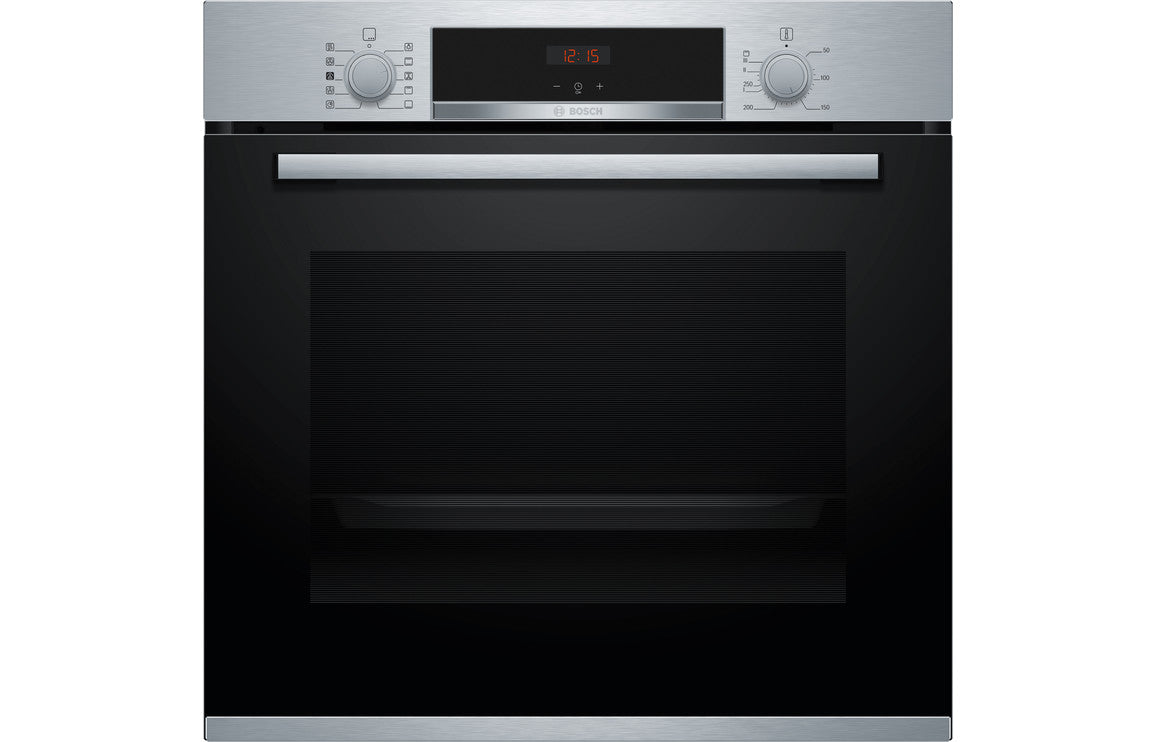 Bosch Series 4 HRS534BS0B Single Electric Oven w/Added Steam - Brushed Steel