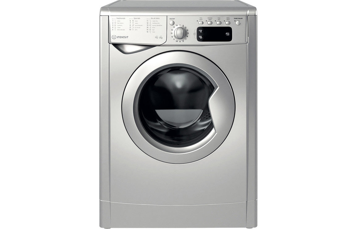 Indesit IWDD 75145 S UK N F/S 7/5kg 1400rpm Washer Dryer - Silver