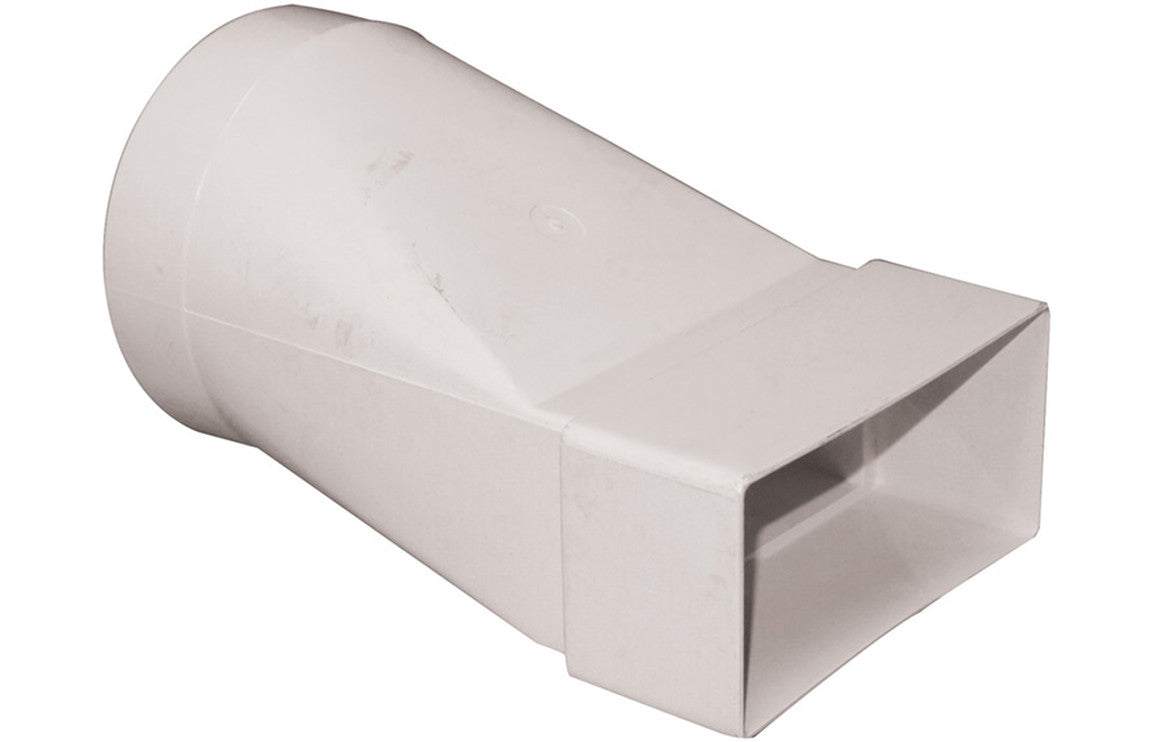 Manrose 125mm to 150 x 70mm Round to Rectangular Adaptor - White