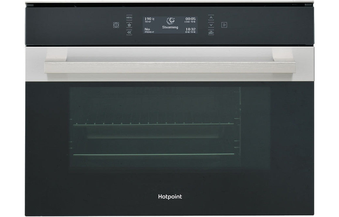 Hotpoint MS 998 IX H Combination Steam Oven - Black & St/Steel