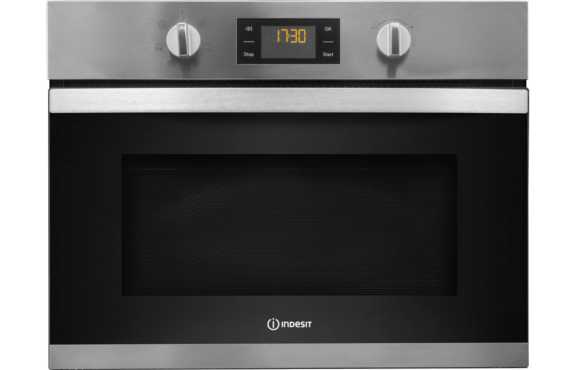 Indesit MWI 3443 IX UK B/I Microwave & Grill - St/Steel