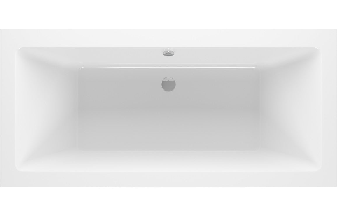 Navarre Square Double Ended SUPERCAST 1700x700x550mm 0TH Bath w/Legs