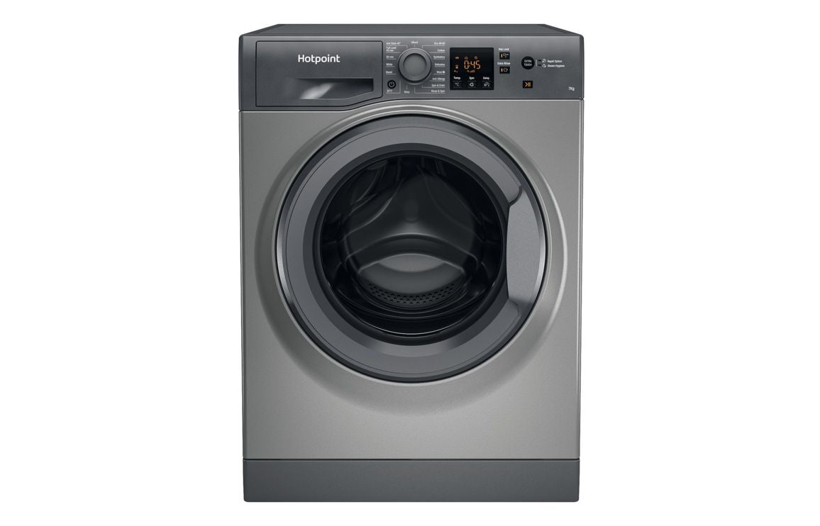 Hotpoint NSWF 743U GG UK N F/S 1400rpm 7kg Washing Machine - Graphite