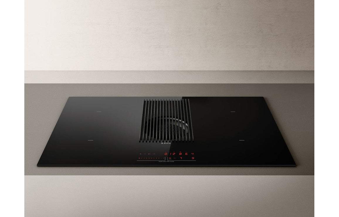 Elica NikolaTesla Prime 85cm Venting Induction Hob (Recirculating) - Black