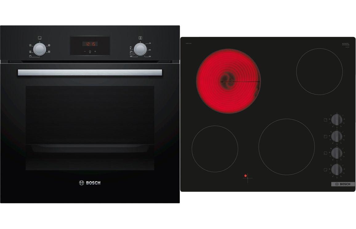 Bosch Series 2 Oven & Electric Hob Pack (HHF113BA0B & PKE611CA3E)