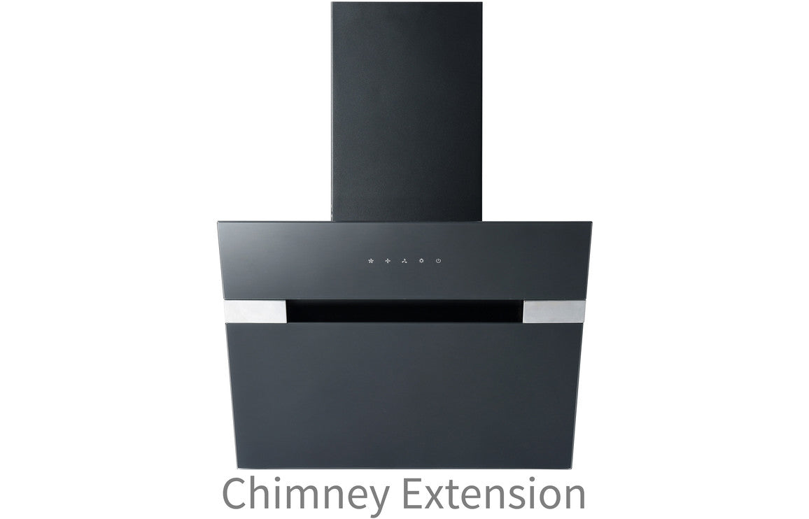 Prima PRAE801 Angled Chimney Hood Extension - Black
