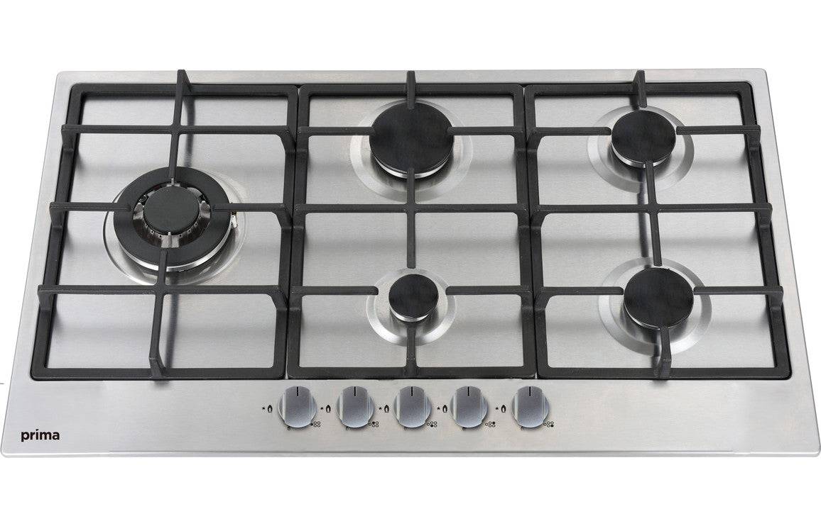 Prima PRGH116 90cm Gas Hob (Cast Iron) - St/Steel