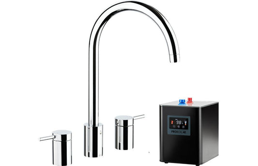 Abode Profile 4 IN 1 3 Part Tap & Proboil.4E Tank - Chrome, Antique Brass, Brushed Nickel