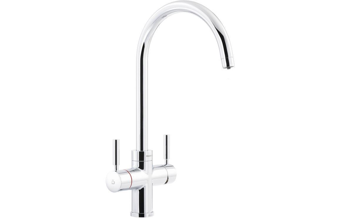 Abode Prostream 3 IN 1 Swan Spout Monobloc Tap - Chrome, Brushed Nickel, Graphite, Matt Black, Urban Copper
