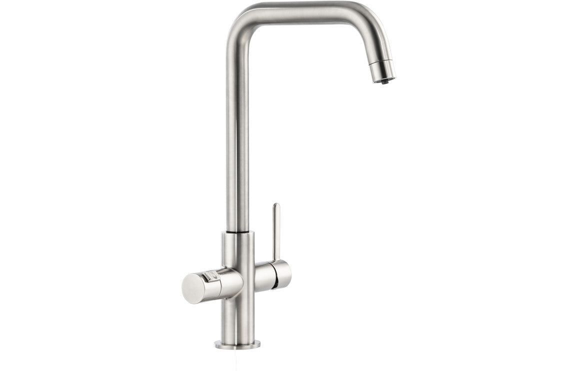 Abode Prothia 3 IN 1 Quad Spout Slimline Monobloc Tap - Brushed Nickel