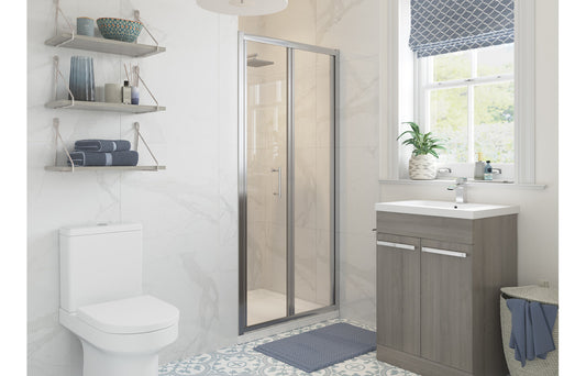 Classix 800mm Bi-fold Door - Chrome