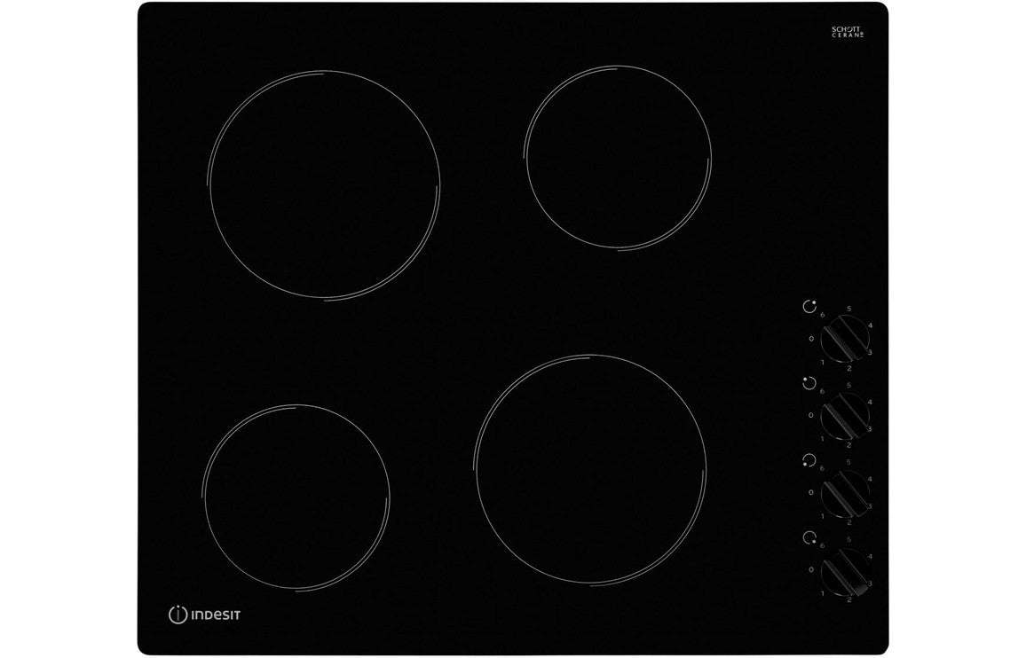 Indesit RI 860 C 60cm Ceramic Hob - Black