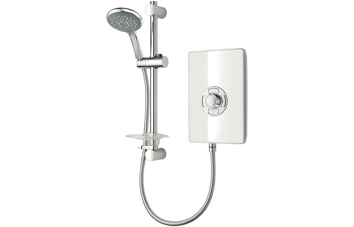 Triton Aspirante 8.5kW Contemporary Electric Shower - White Gloss