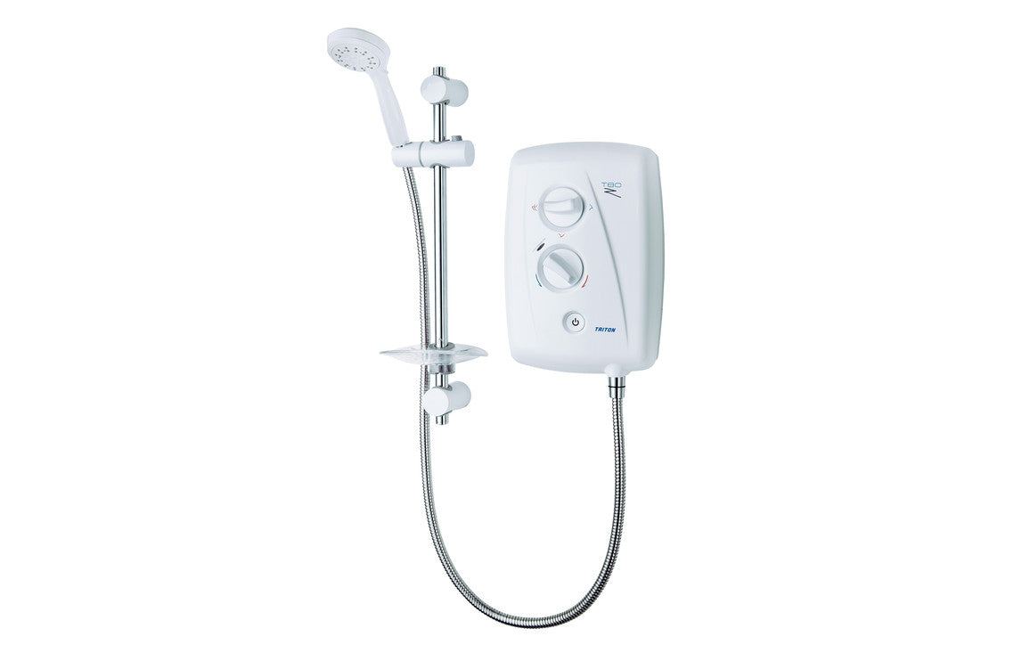 Triton T80ZFF 9.5kW Electric Shower - White/Chrome