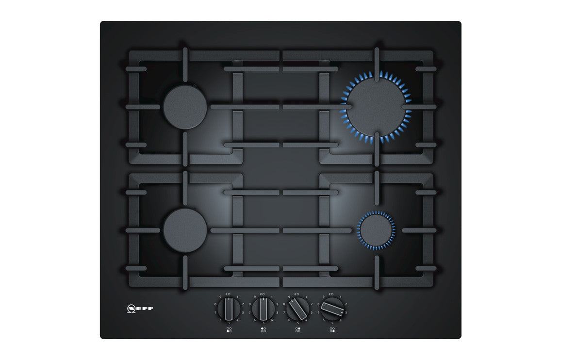 Neff N70 T26CS49S0 60cm Gas Hob - Black Glass