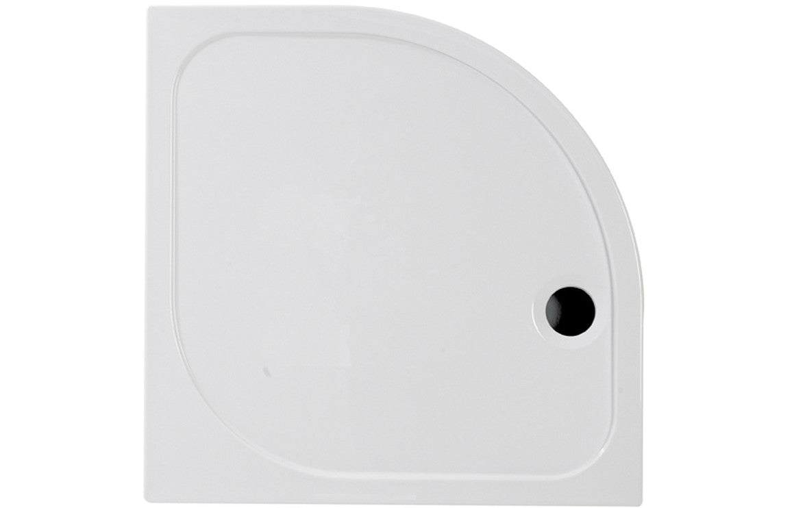 45mm Low Profile 900x760mm Offset Quadrant Tray & Waste (LH)