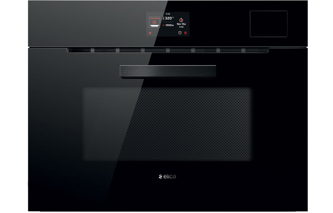 Elica Virtus 645 TFT B/I Combination Microwave - Black Gloss