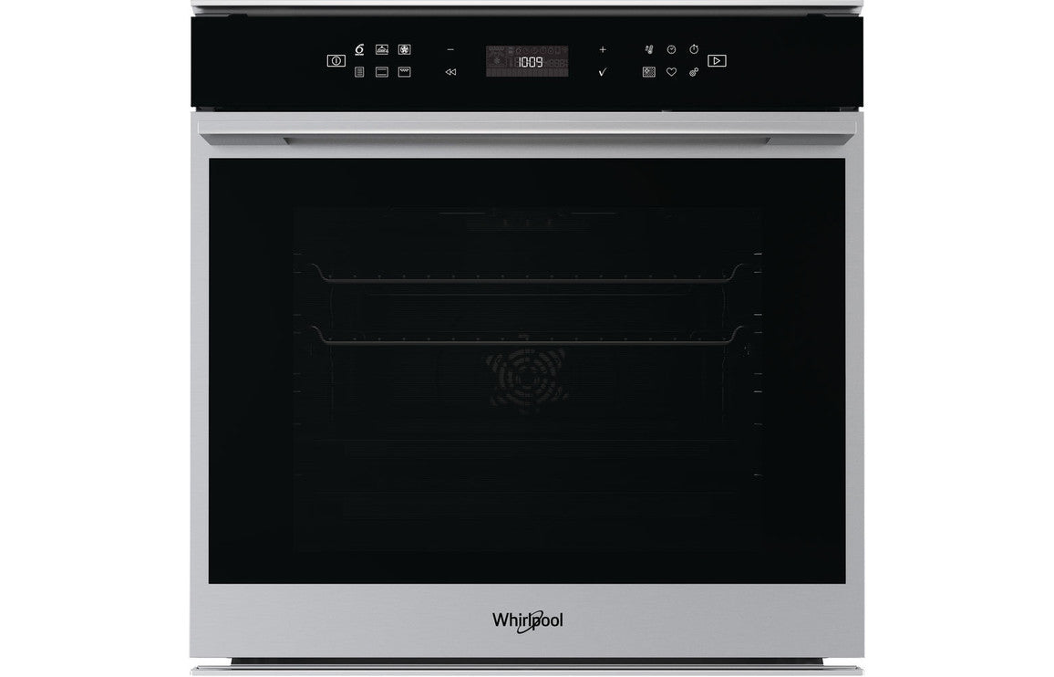 Whirlpool W7 OM4 4BPS1 P Single Pyrolytic Oven - Black & St/Steel