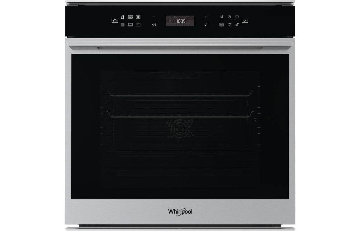 Whirlpool W7 OM4 4S1 P Single Pyrolytic Oven - Black & St/Steel