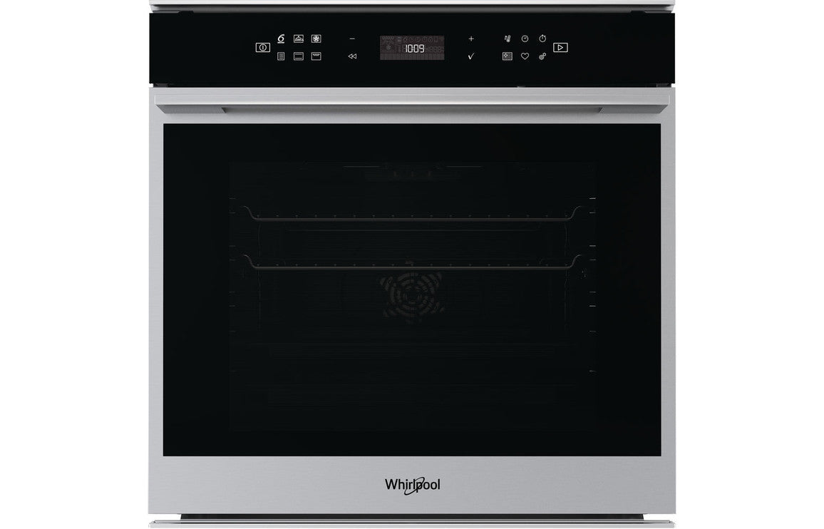 Whirlpool W7 OS4 4S1 P Single Pyrolytic Oven - Black & St/Steel
