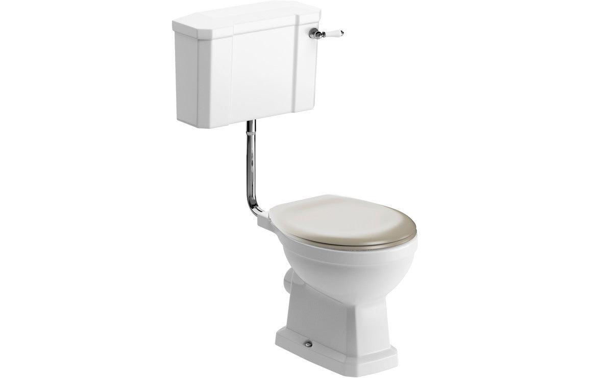 Sherbourne Low Level WC & Matt Latte Soft Close Seat